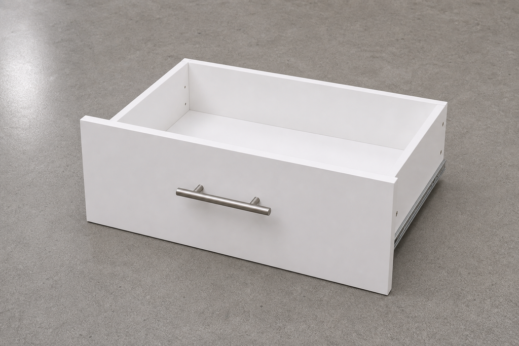 Drawer Kit 24"W × 10"H × 13"D White (box, tracks & screws)