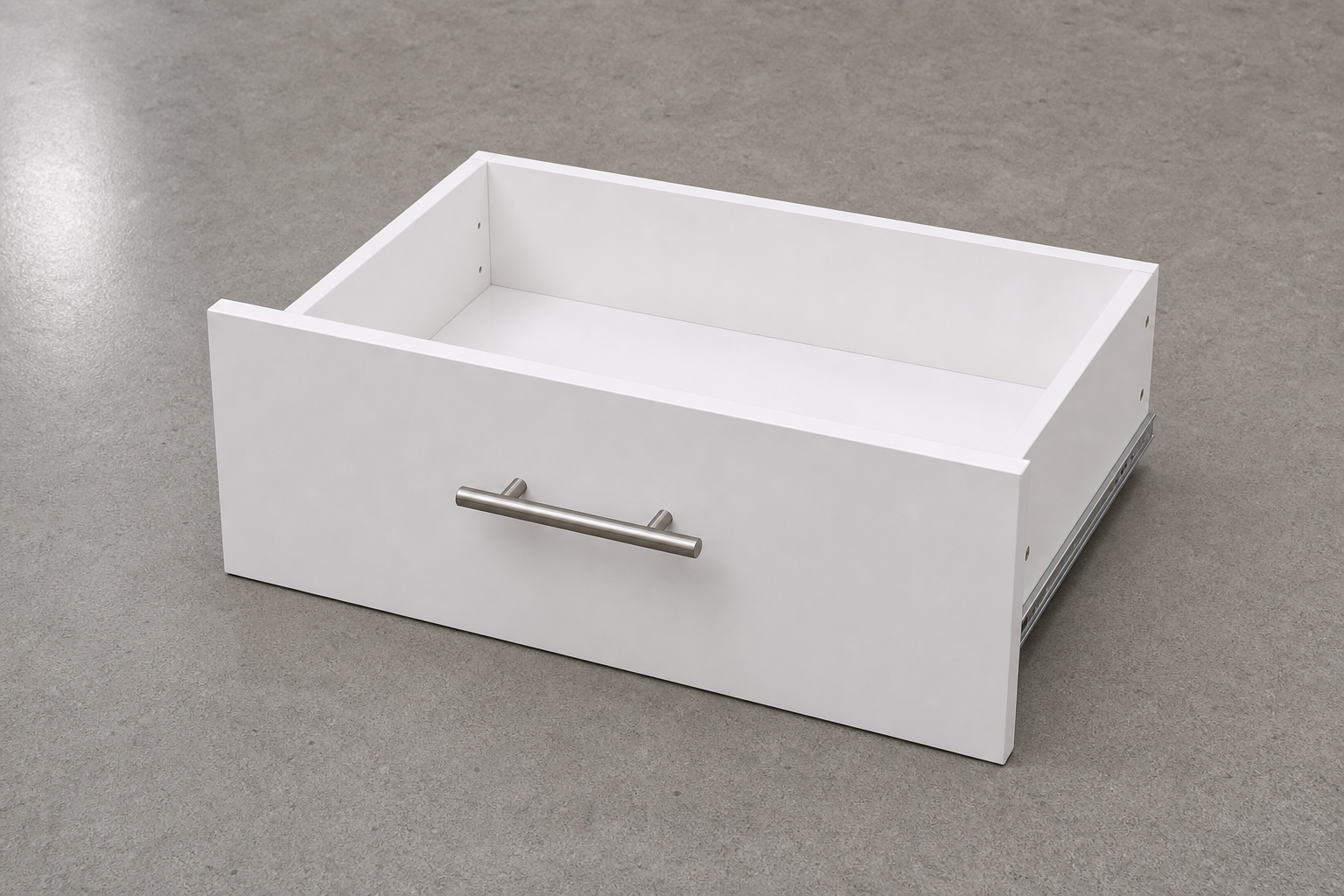 Drawer Kit 24"W × 10"H × 13"D White (box, tracks & screws)