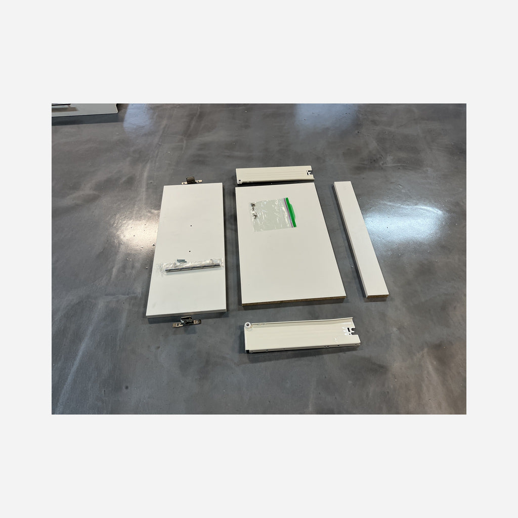 Drawer Kit 24"W × 10"H × 13"D White (box, tracks & screws)