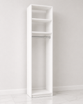 CW Single – 2 Shelves + Long Hang – 84H x 24W x 14D