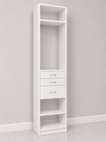 CW Single – Shelf + 2 Small Drawers + 1 Large Drawer + Shelf – 84H x 24W x 14D