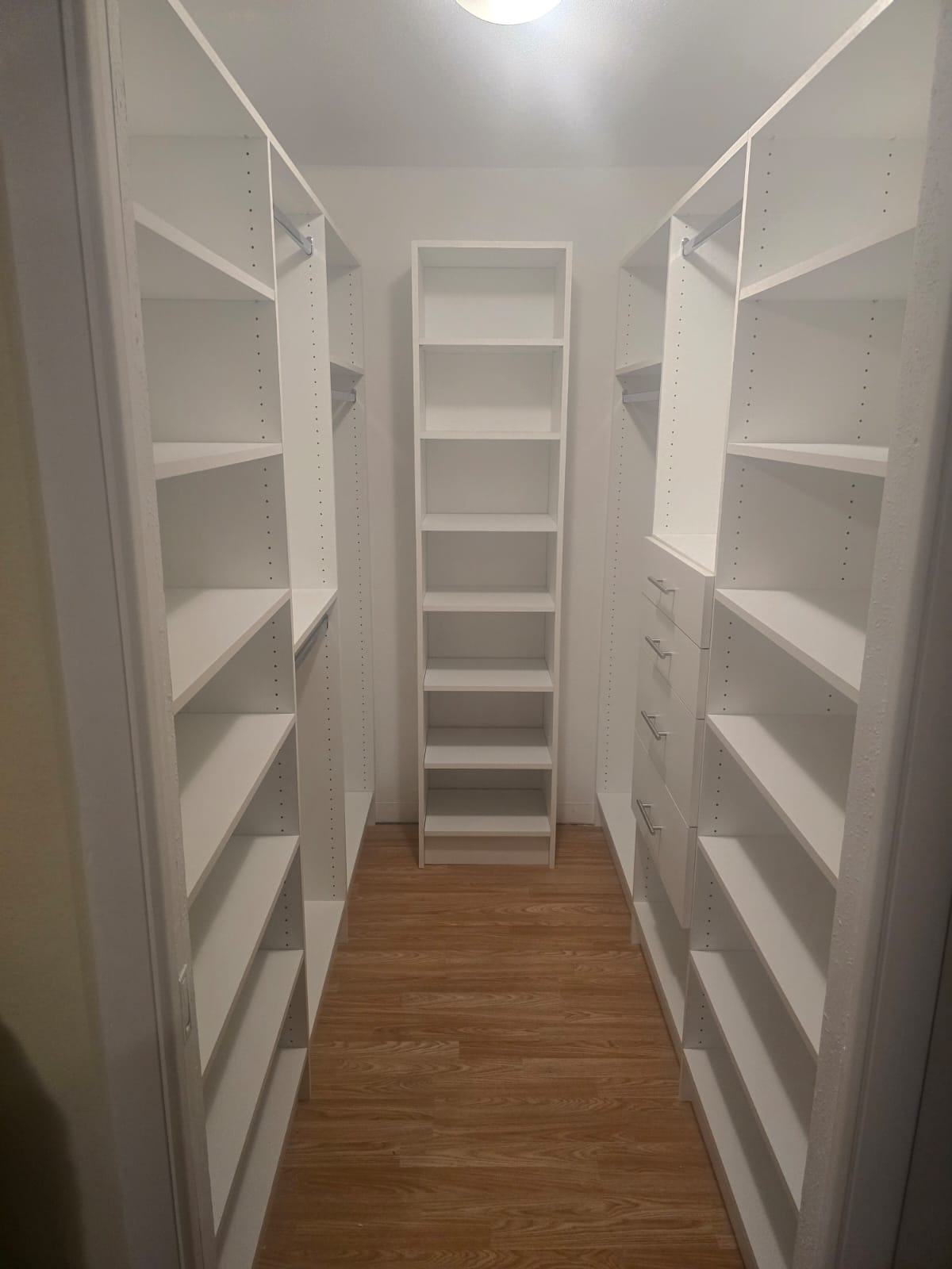 Complete walk-in closet