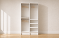 Double Hang + Hang & Shelves Double Tower Closet – 51"W × 96"H × 14"D | White