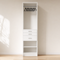 Hang & 3 Drawer Tower – 26"W × 84"H × 14"D