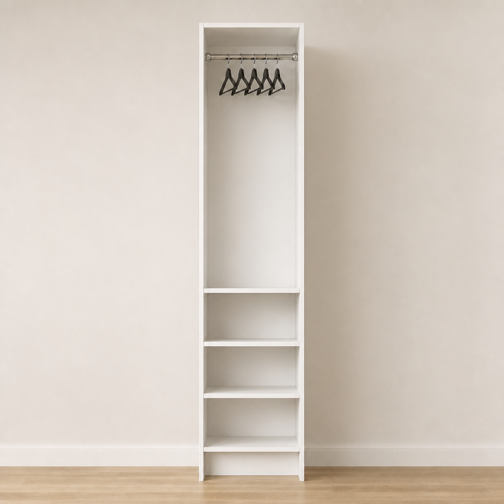 Hang & Shelves Closet Tower (18″) – 20″ Wide x 84″ High