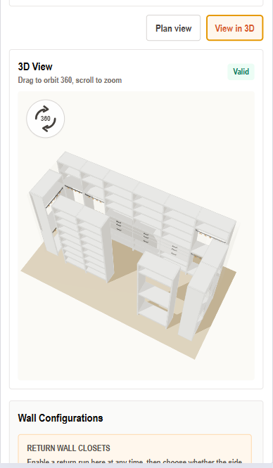 Walk-in plan