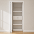 Shelves & 2 Drawers Closet Tower (30″) – 32″ Wide x 84″ High